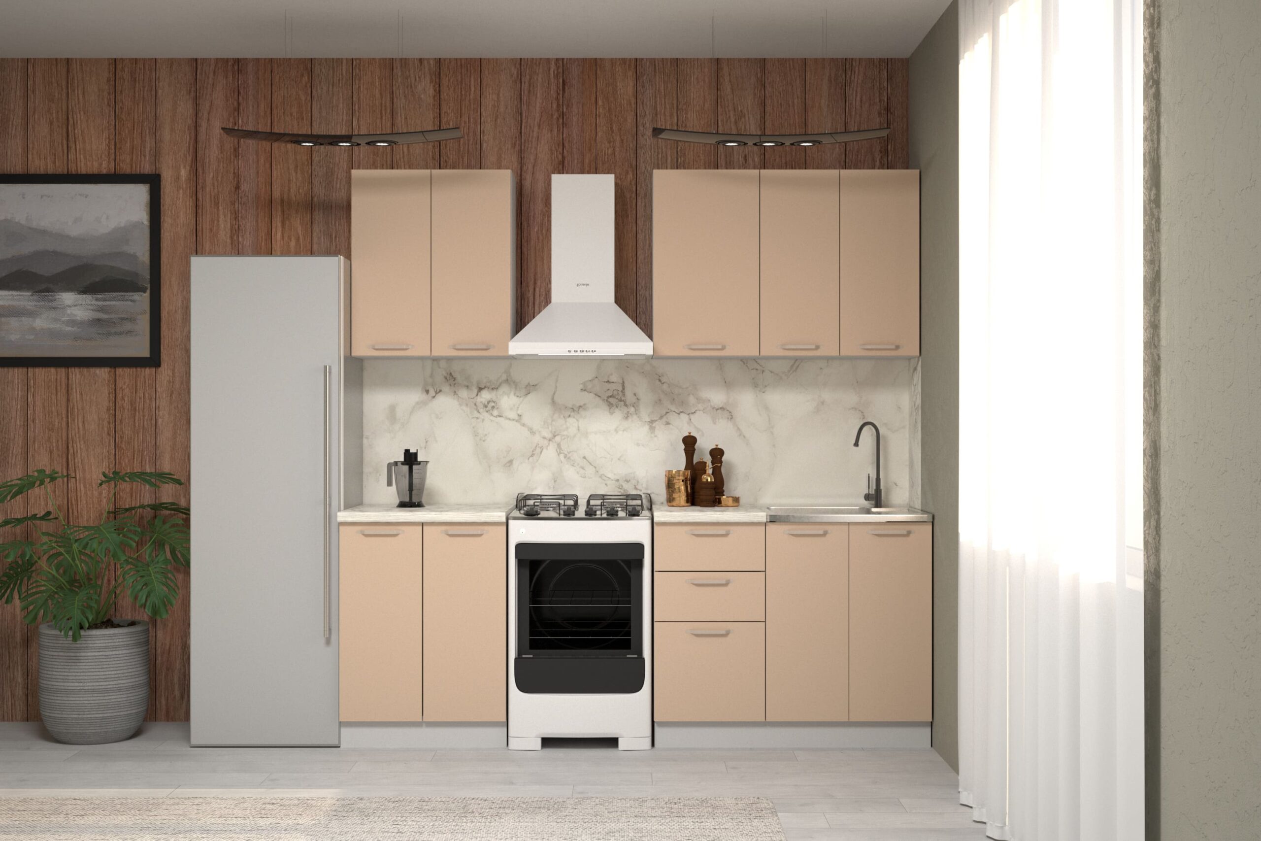 Кухня Марсель 1.6 Фреш Графит